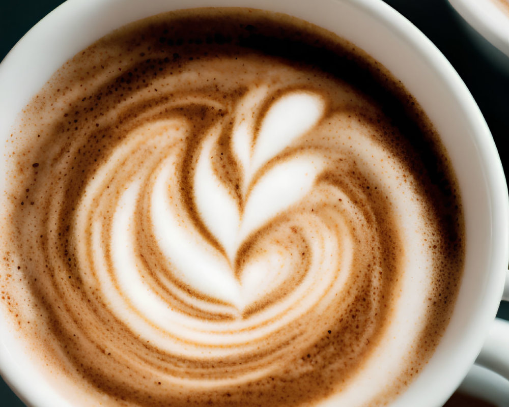 Latte Art: Heart-shaped Design on Coffee Cup