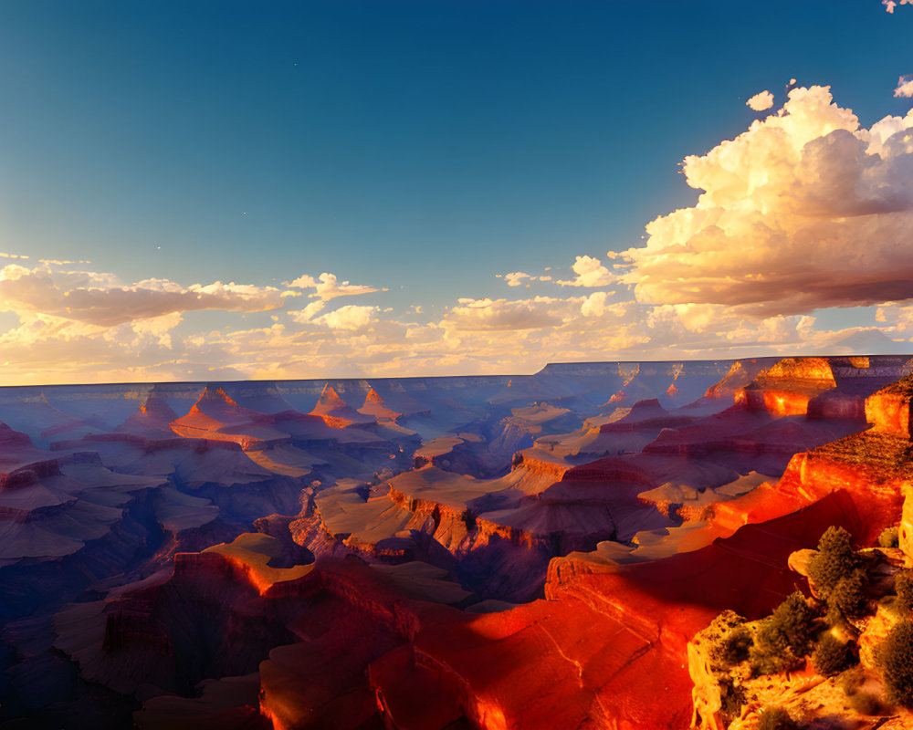 Grand Canyon Red Rock Formations at Sunset