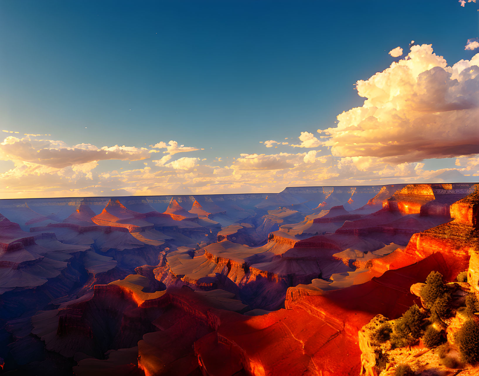 Grand Canyon Red Rock Formations at Sunset