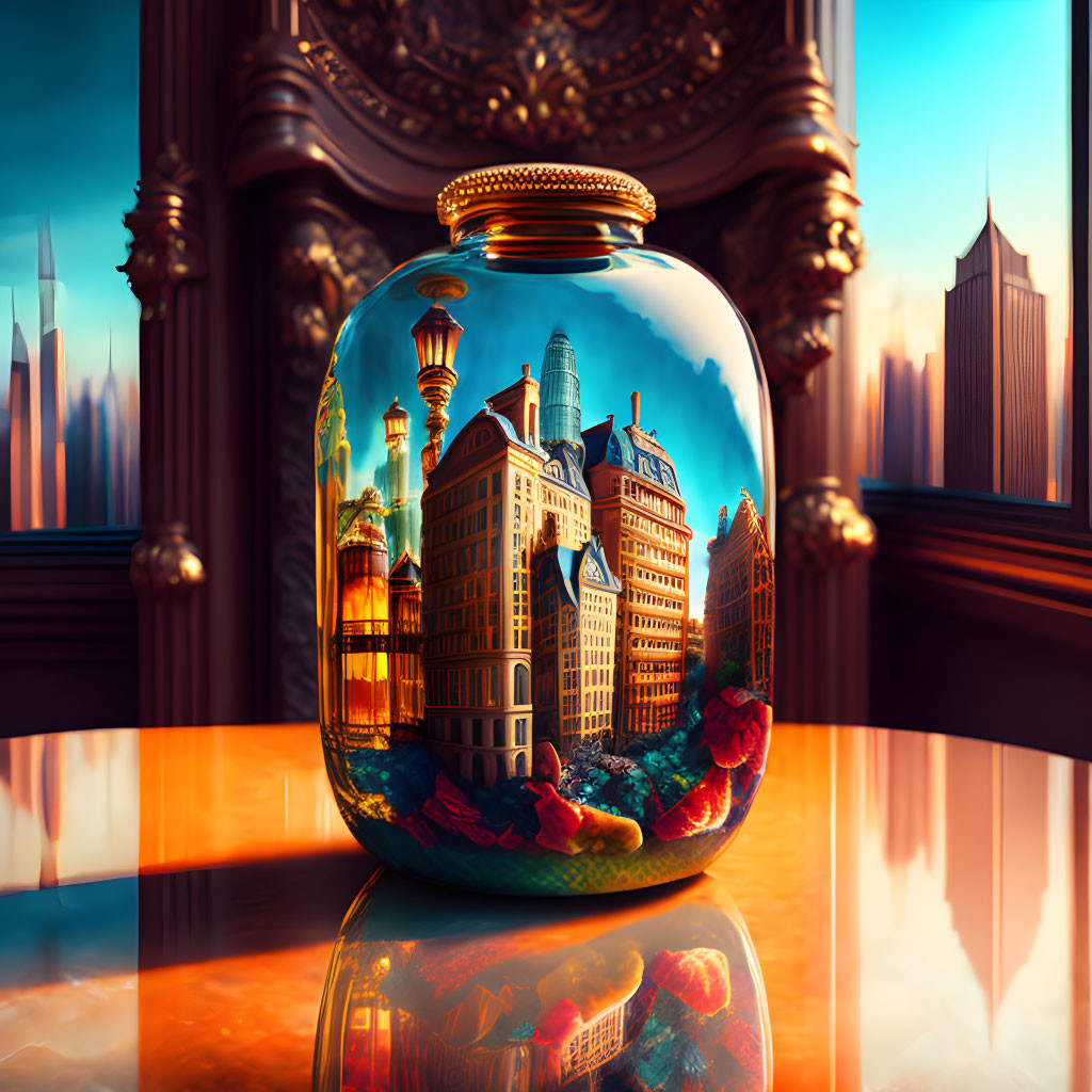 City in a bottle