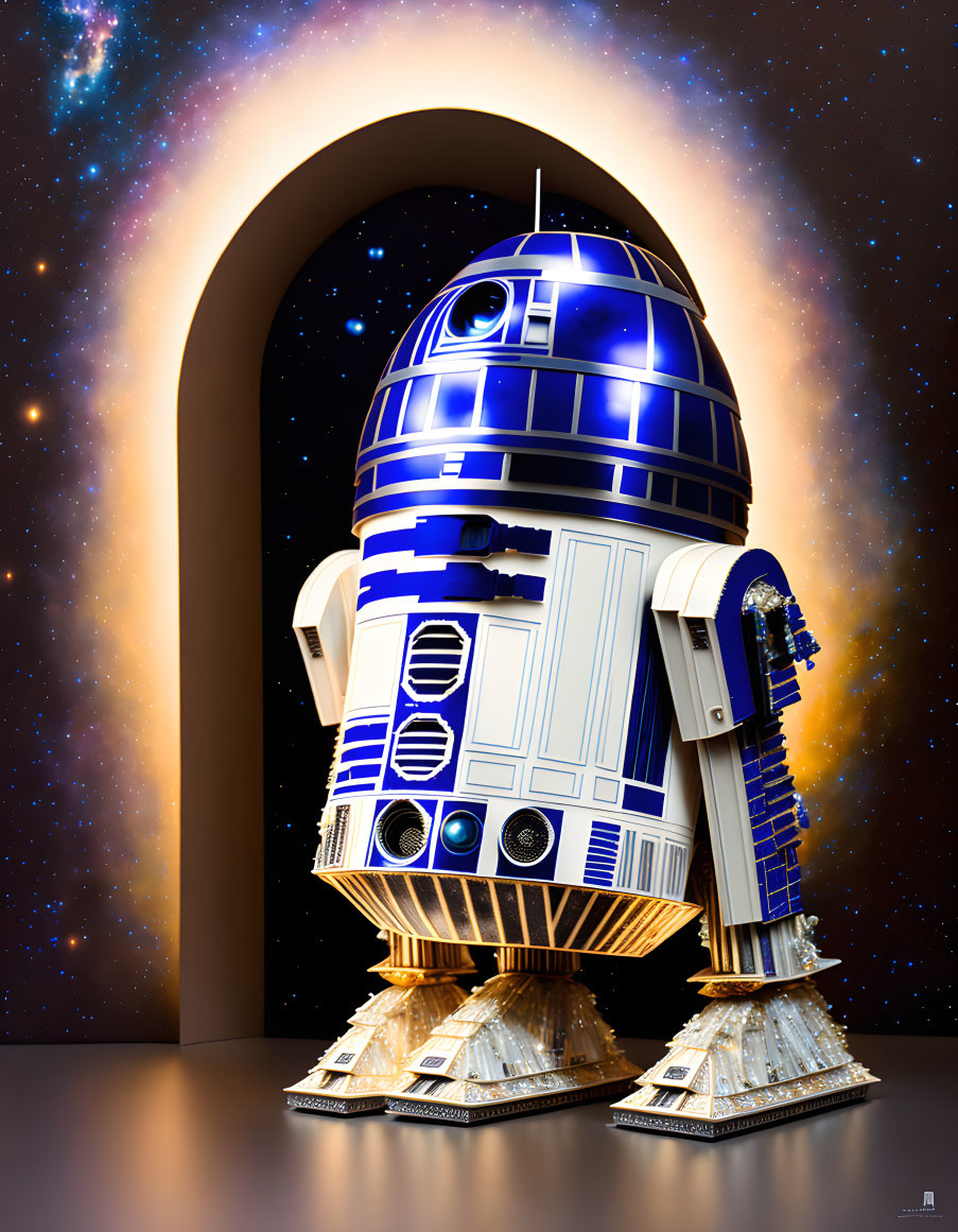 Astro Droid in Galaxy Archway Reflection