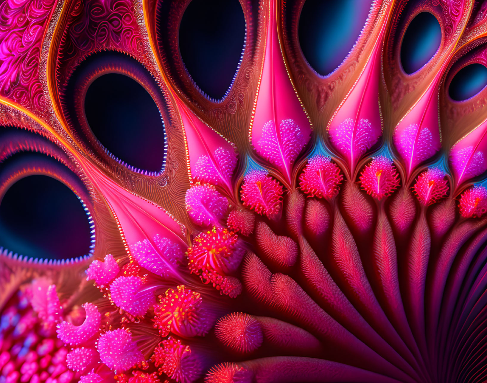 Colorful Fractal Image with Intricate Patterns and Swirls