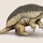 Unique Animal Hybrid: Armadillo Body, Pinecone Scales, Kangaroo Head