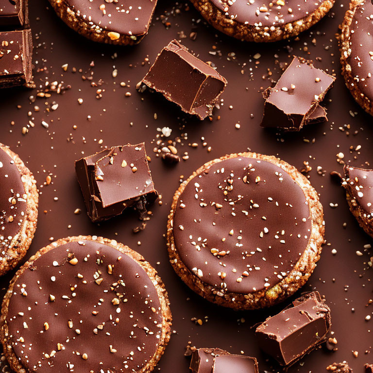 Decadent Chocolate Biscuits with Sea Salt and Chocolate Chunks