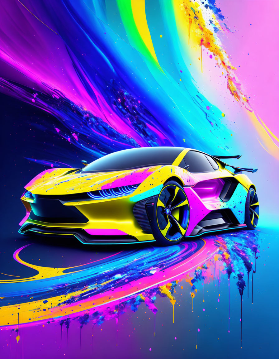 Futuristic High-Tech Electric Vehicle speedpaint 