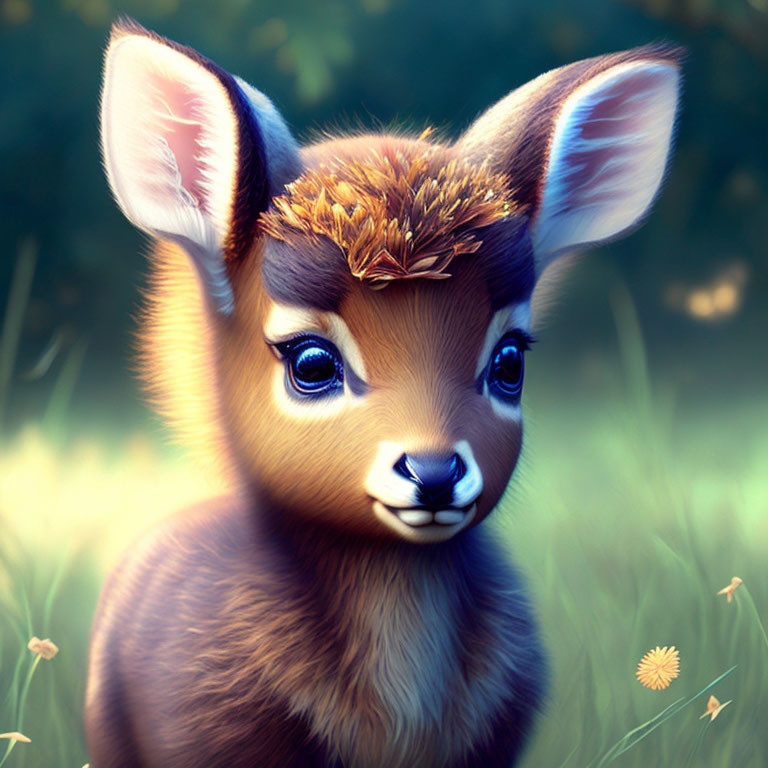 Anime baby deer 