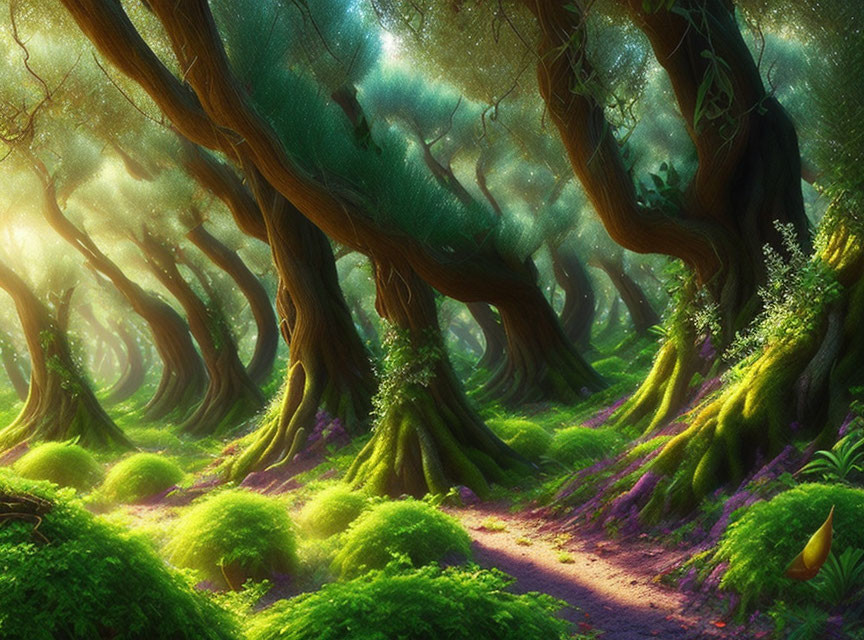 Magic olive forest