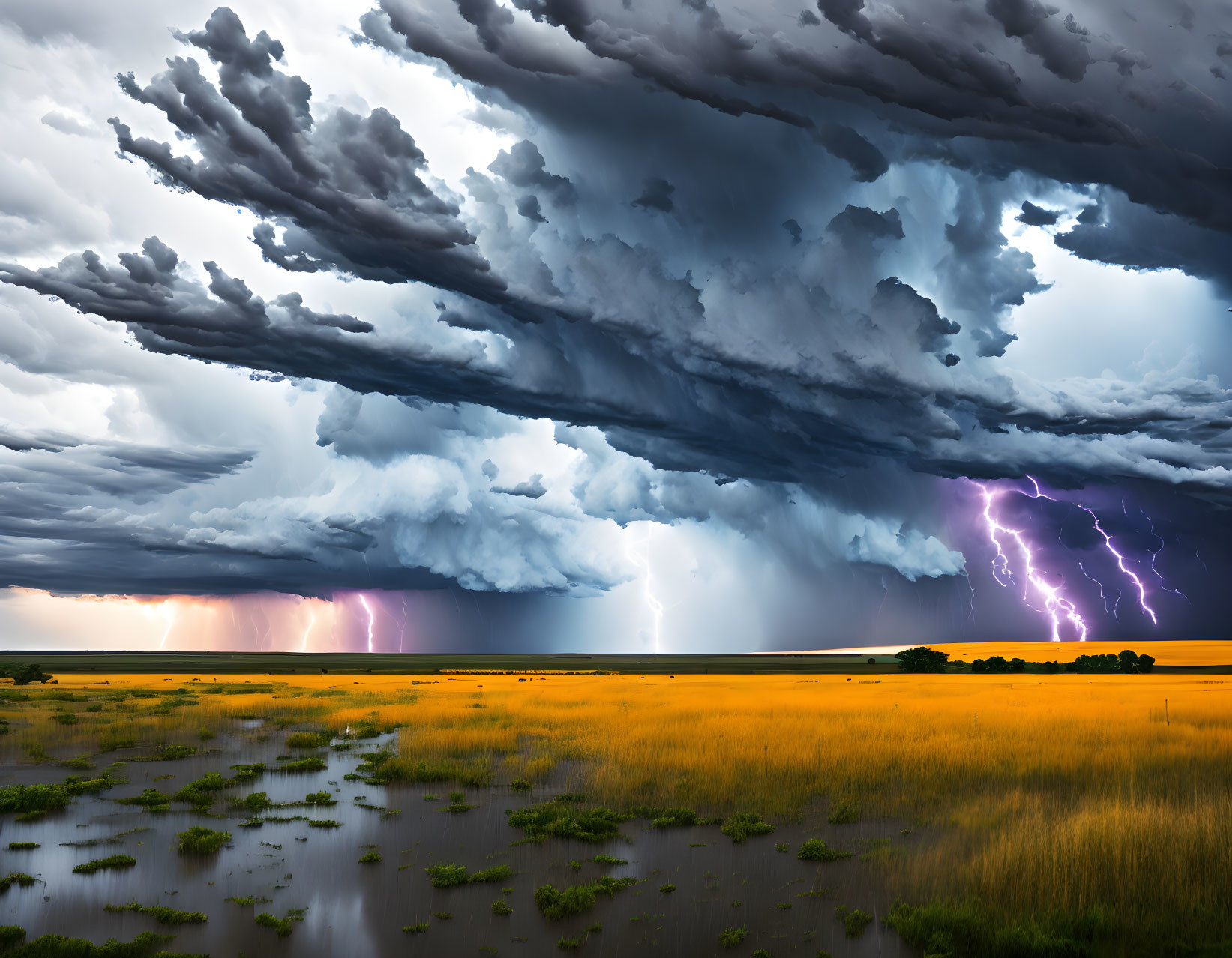 Storm in prairie