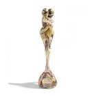 Abstract Human Form Trophy with Golden Stylized Design