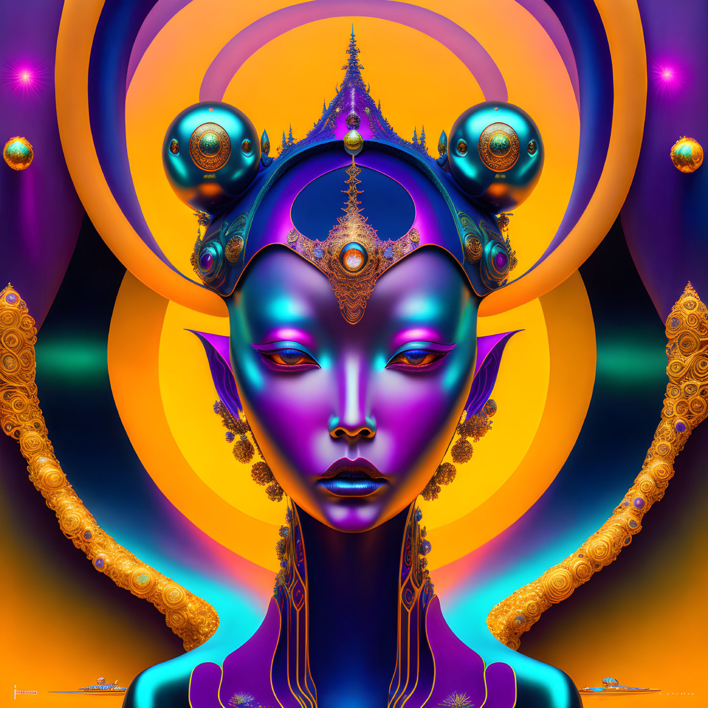 Psychedelic godess