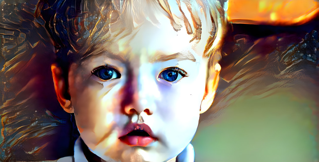 baby portrait, anxious