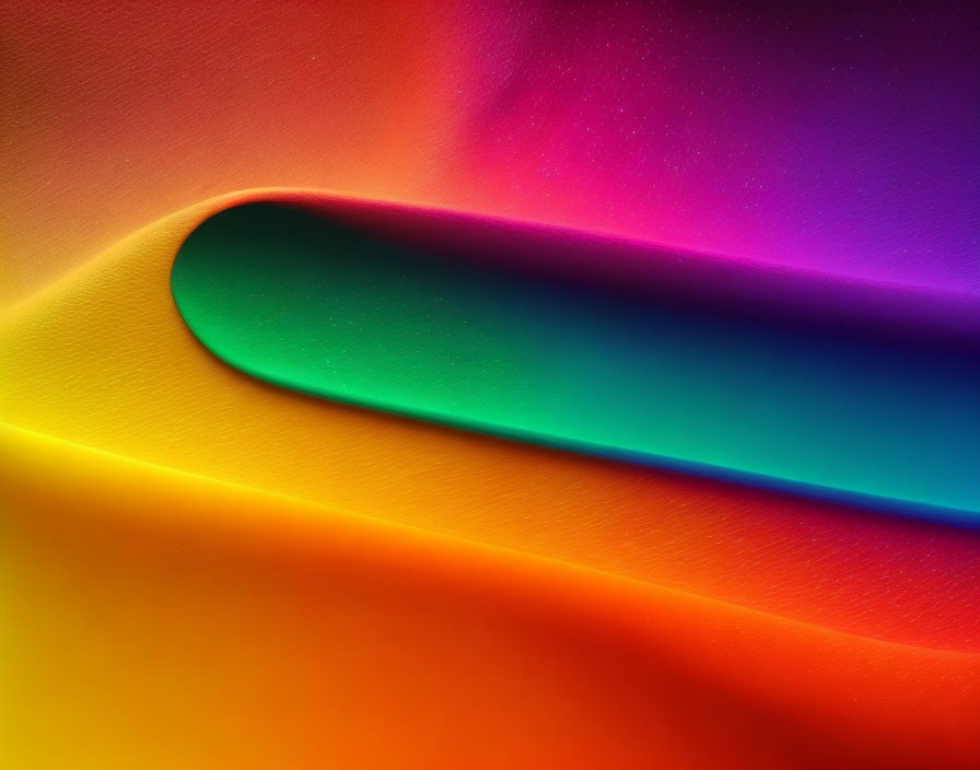 Colorful Abstract Wave Artwork with Smooth Spectrum Transition