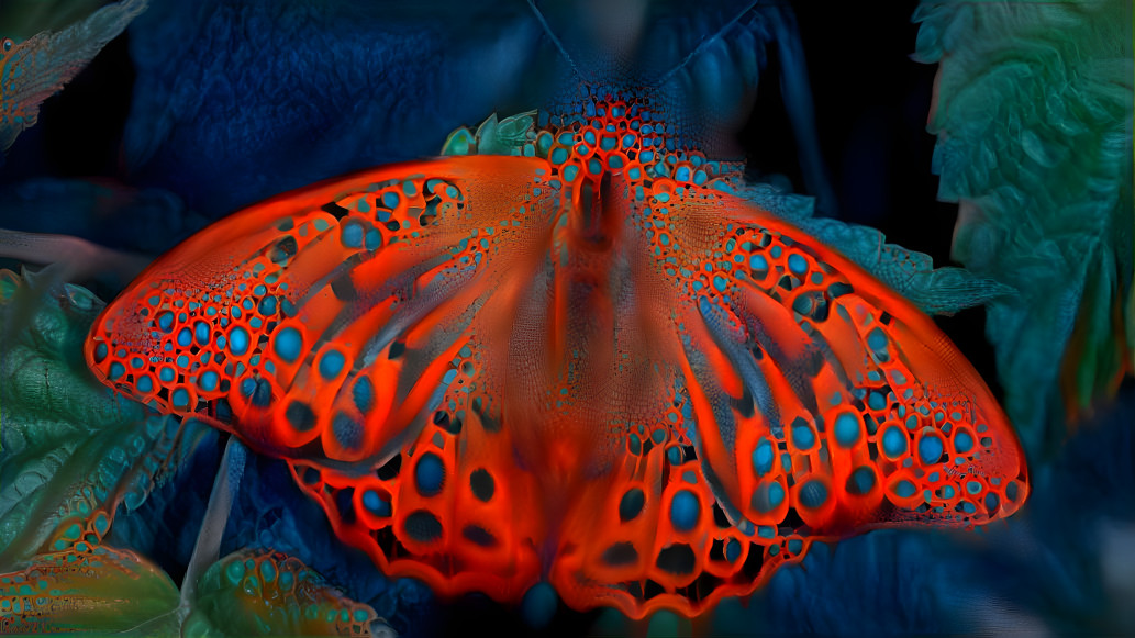 Fiery butterfly