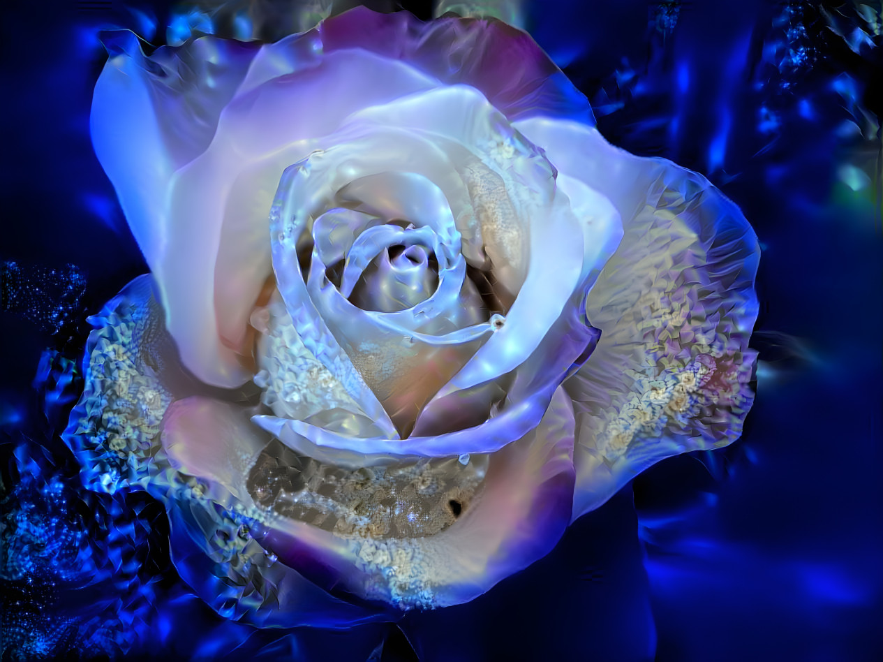 Blue night rose