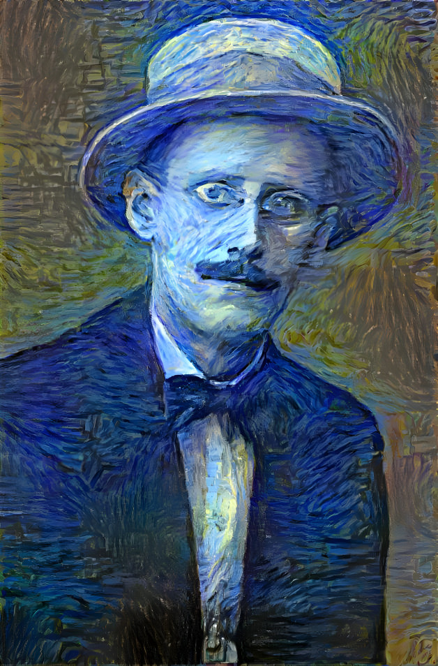 James Joyce meeting the starry nights.