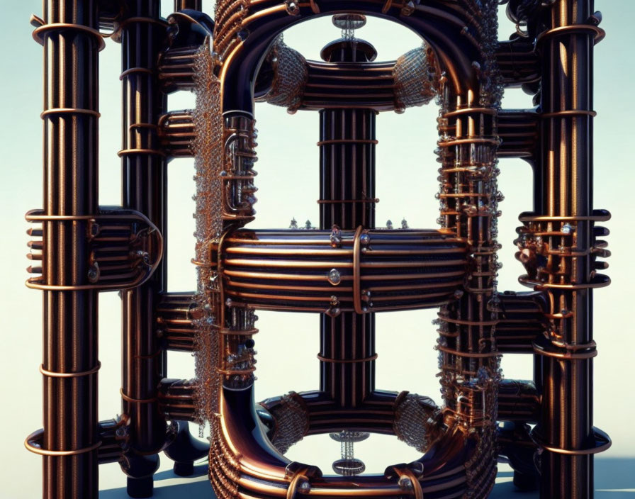 Symmetrical Design of Interconnected Copper Pipes