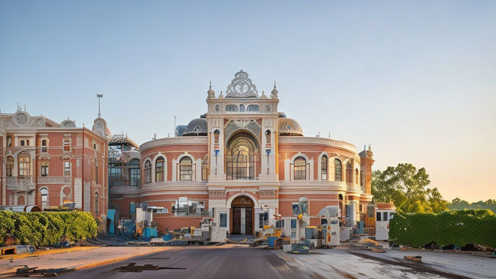 Ornate Building Undergoing Renovations