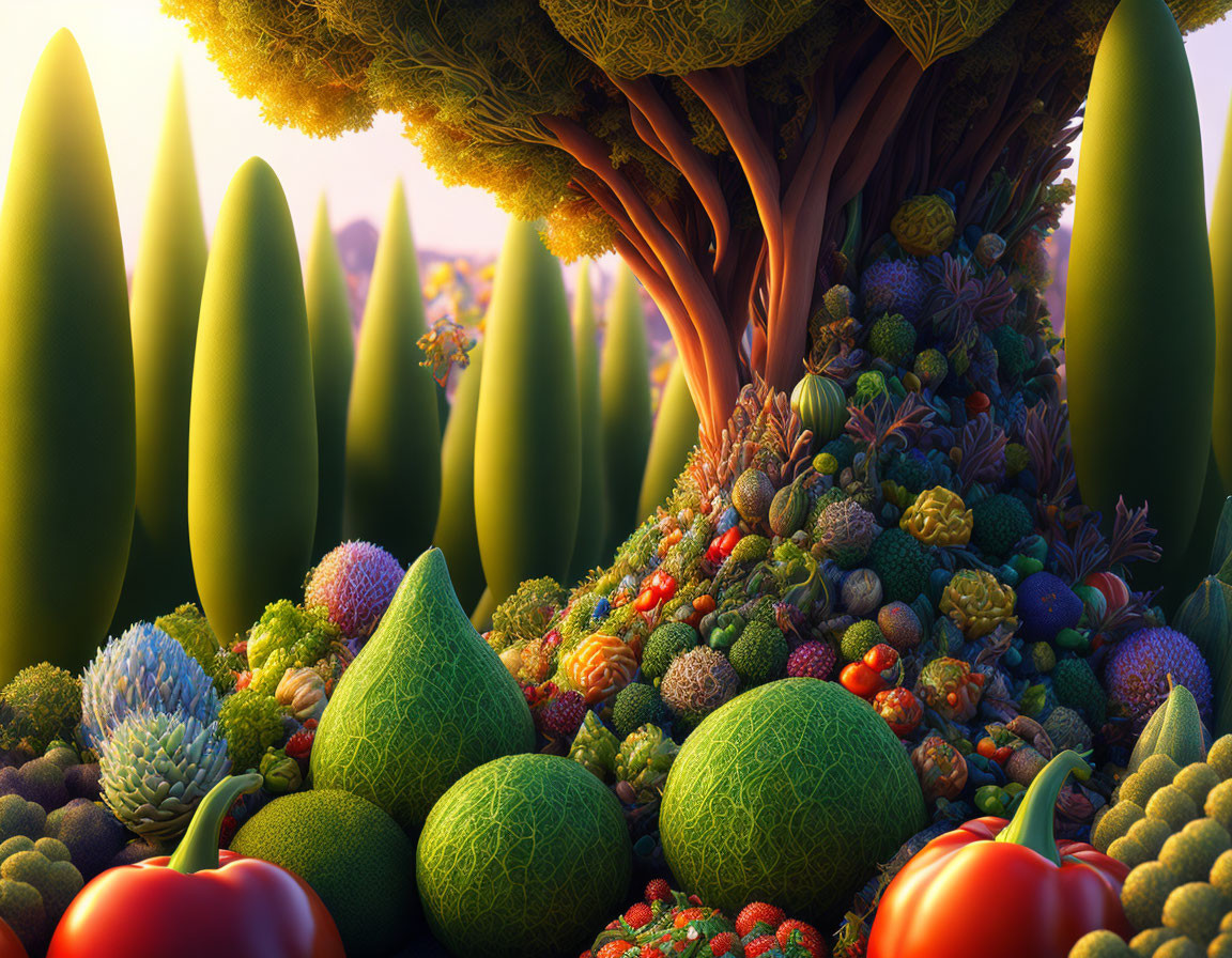 Vegetables landscape