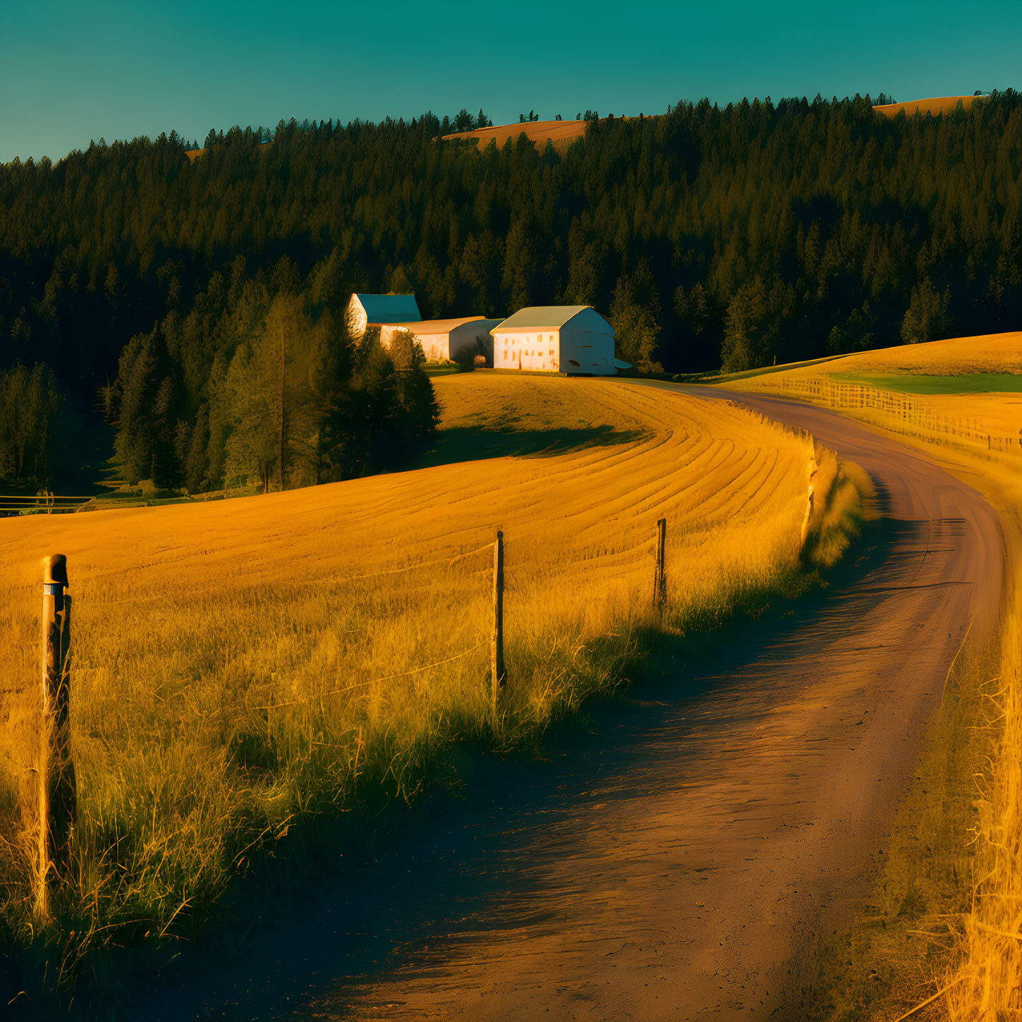 Farm in the hills