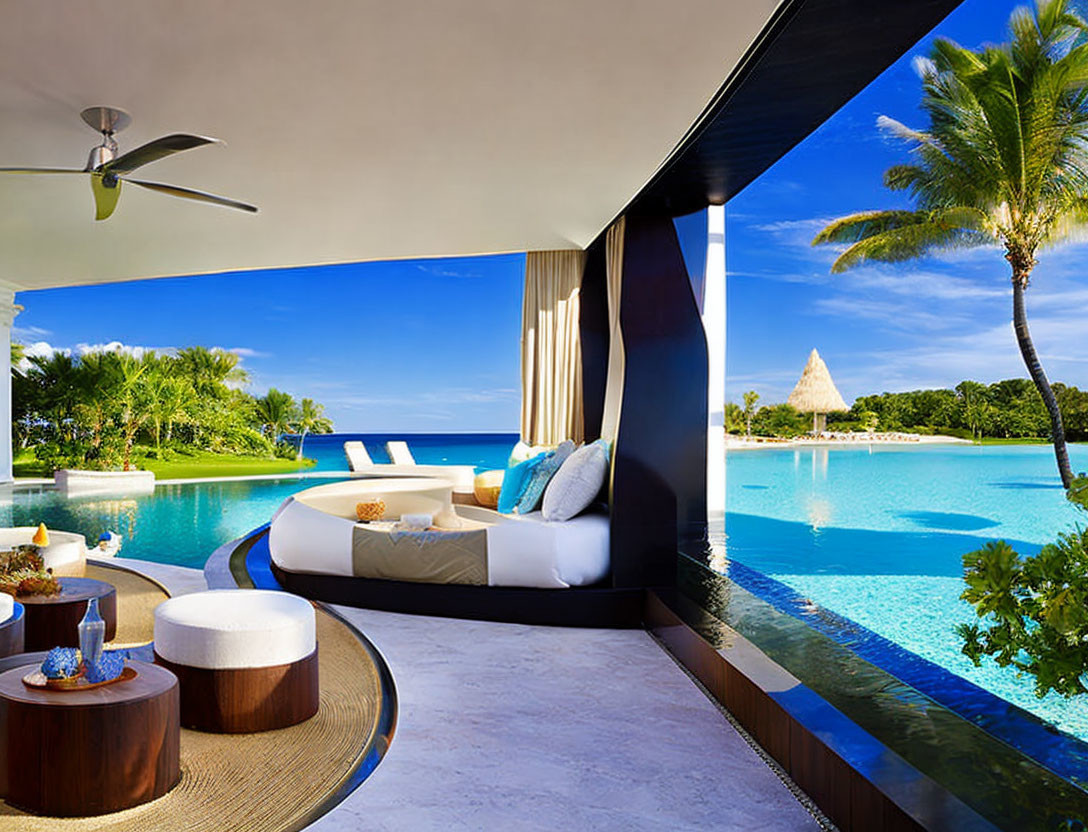 Luxurious Tropical Resort Room with Private Infinity Pool