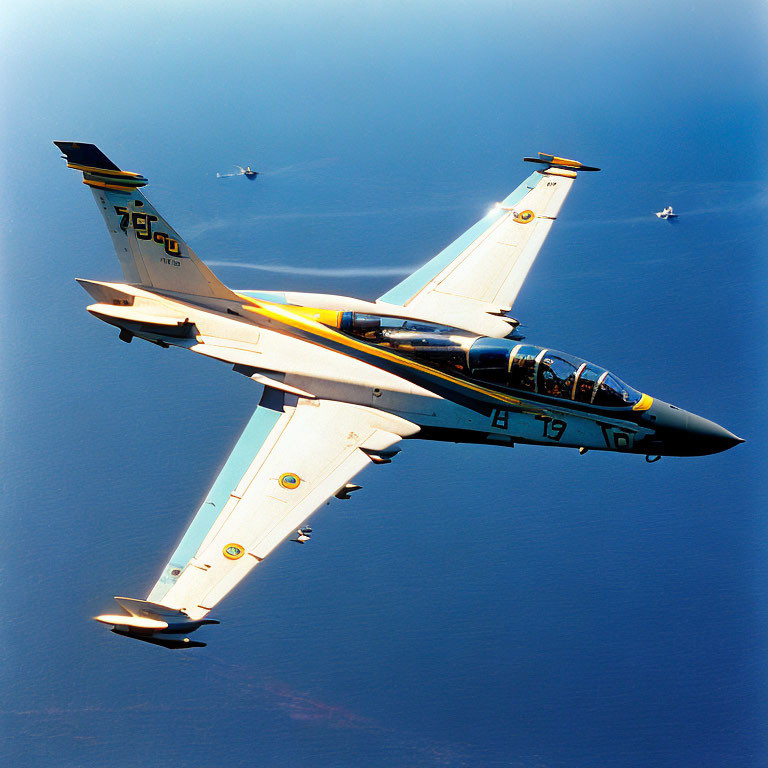 Blue Angels F/A-18 Hornets in Clear Blue Sky Aerial Formation