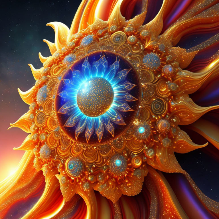 Abstract Celestial Sun 3