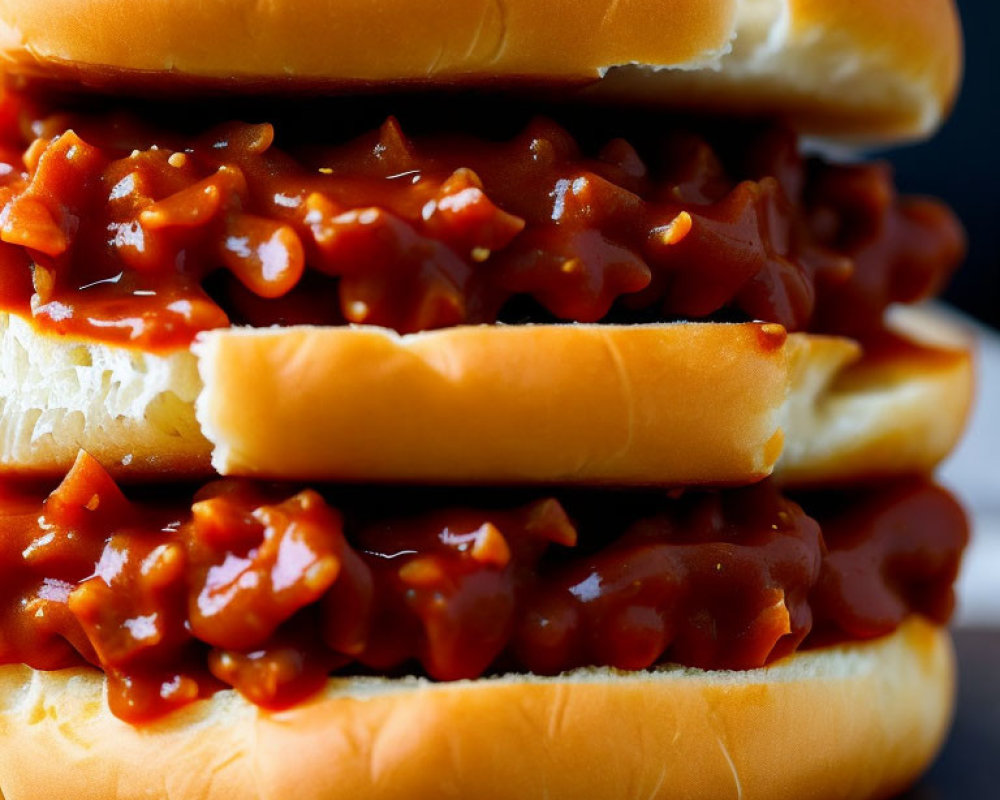 Sloppy Joe Sandwich with Seasoned Ground Beef and Tangy Sauce