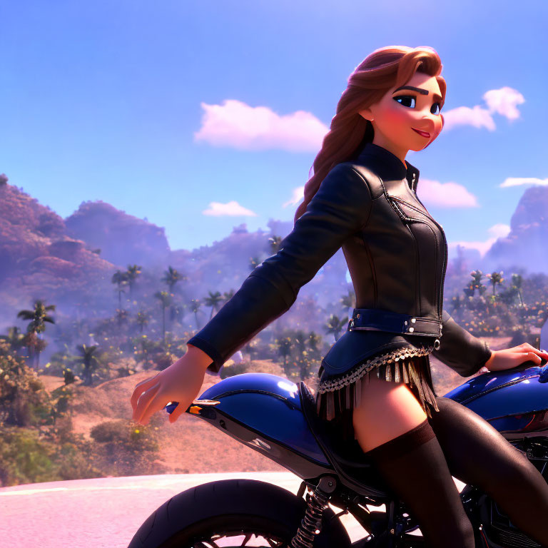  girl on a motorcycle