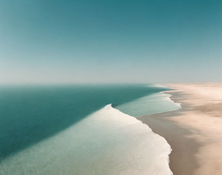 Tranquil Coastal Scene with Clear Aqua Waters