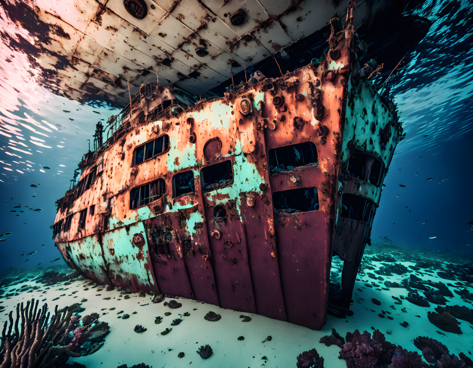 war ship abandoned