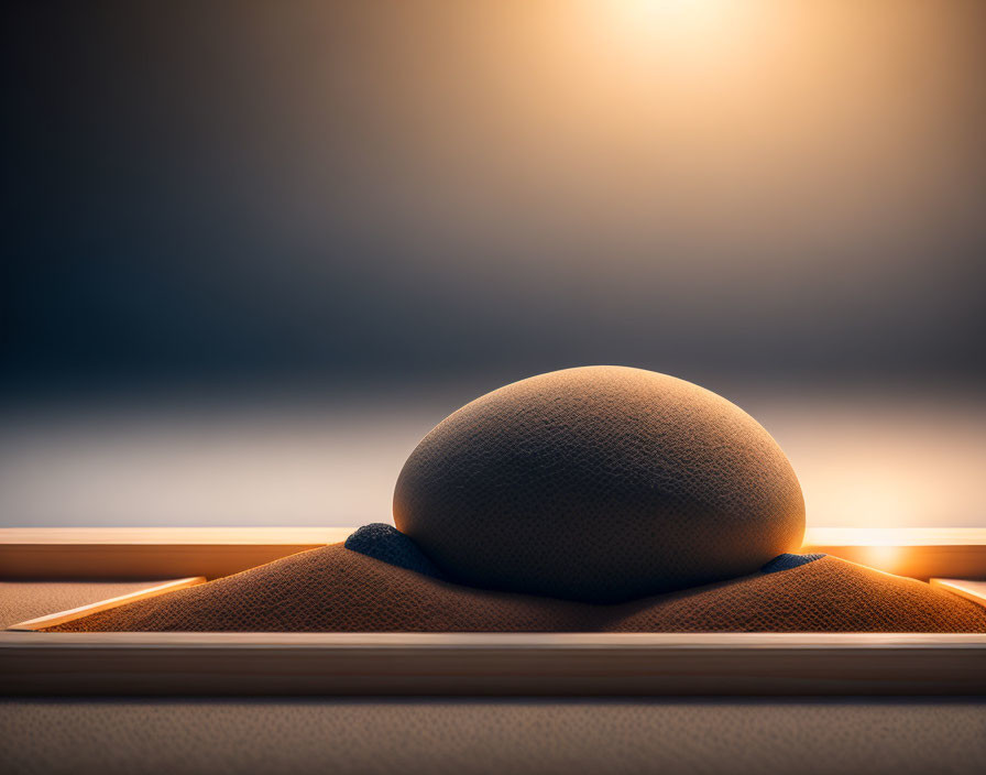 Ripe cantaloupe on wooden surface with dramatic lighting