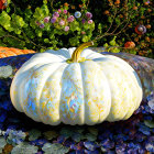 Colorful Floral Pumpkins Illustration on Dark Background