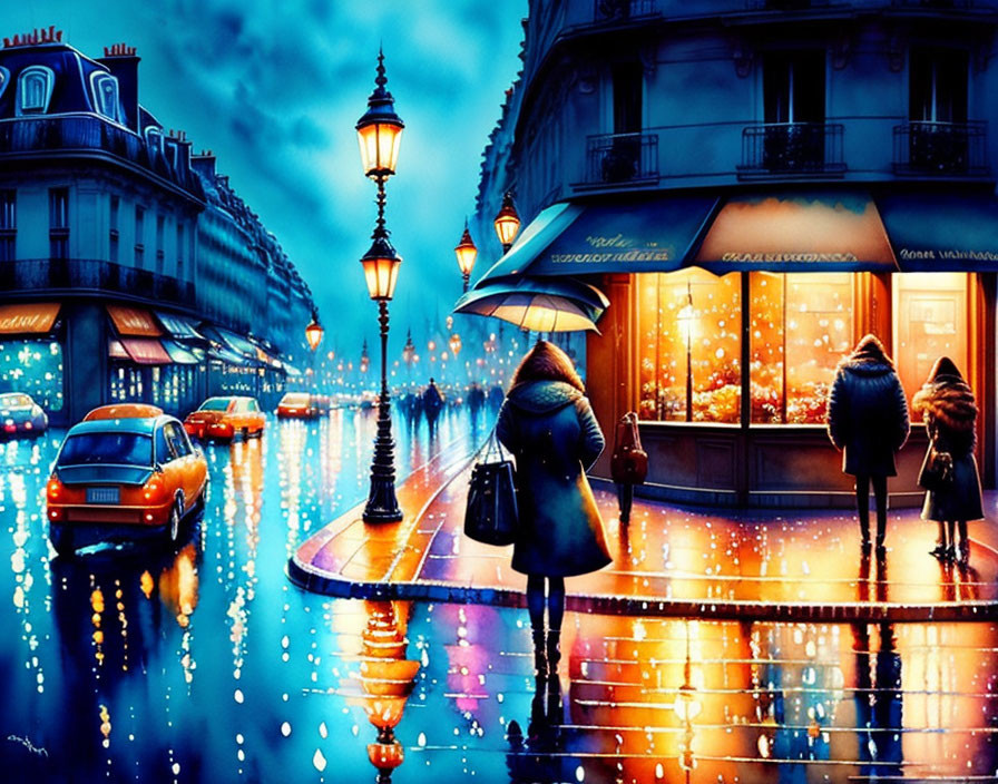 Paris Night Rain