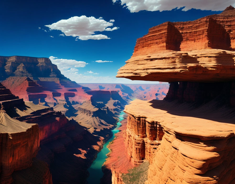 Panoramic View: Grand Canyon's Red Rock Formations