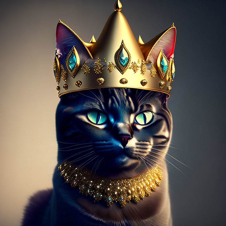 cat with crown