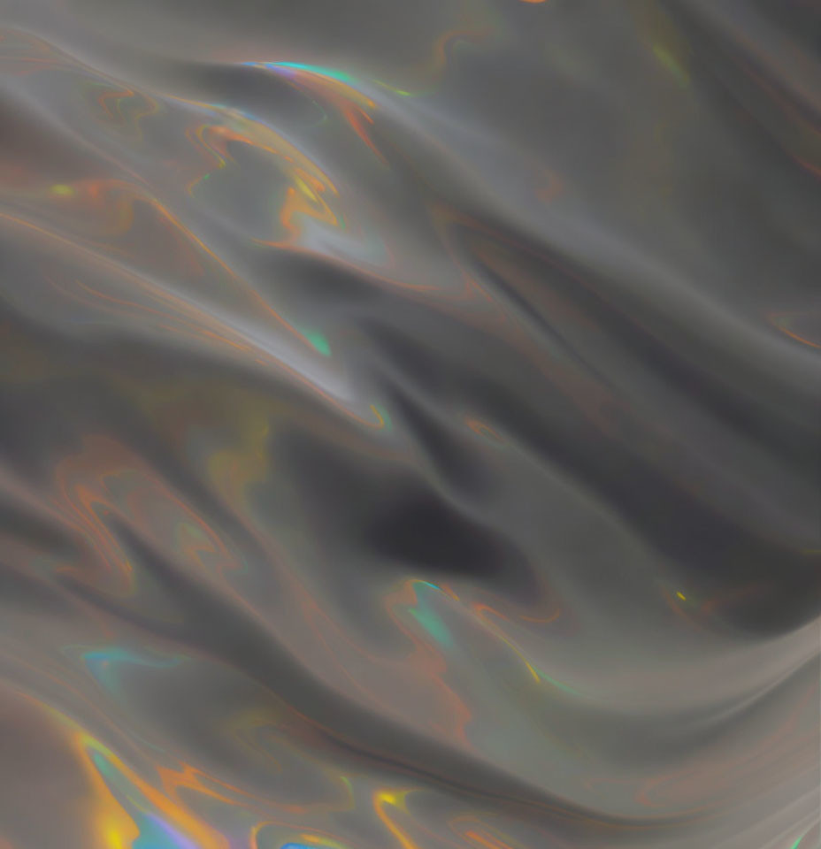 Iridescent Gray and Rainbow Abstract Surface