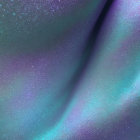 Purple and Blue Galaxy-Like Digital Image with Star Speckles