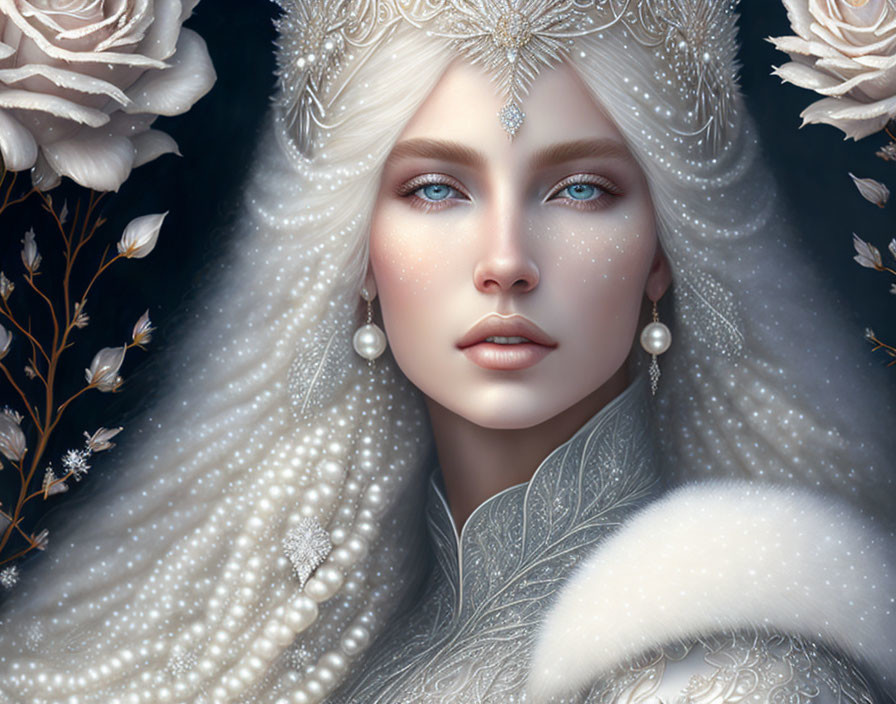 blonde hair,Snow Queen 