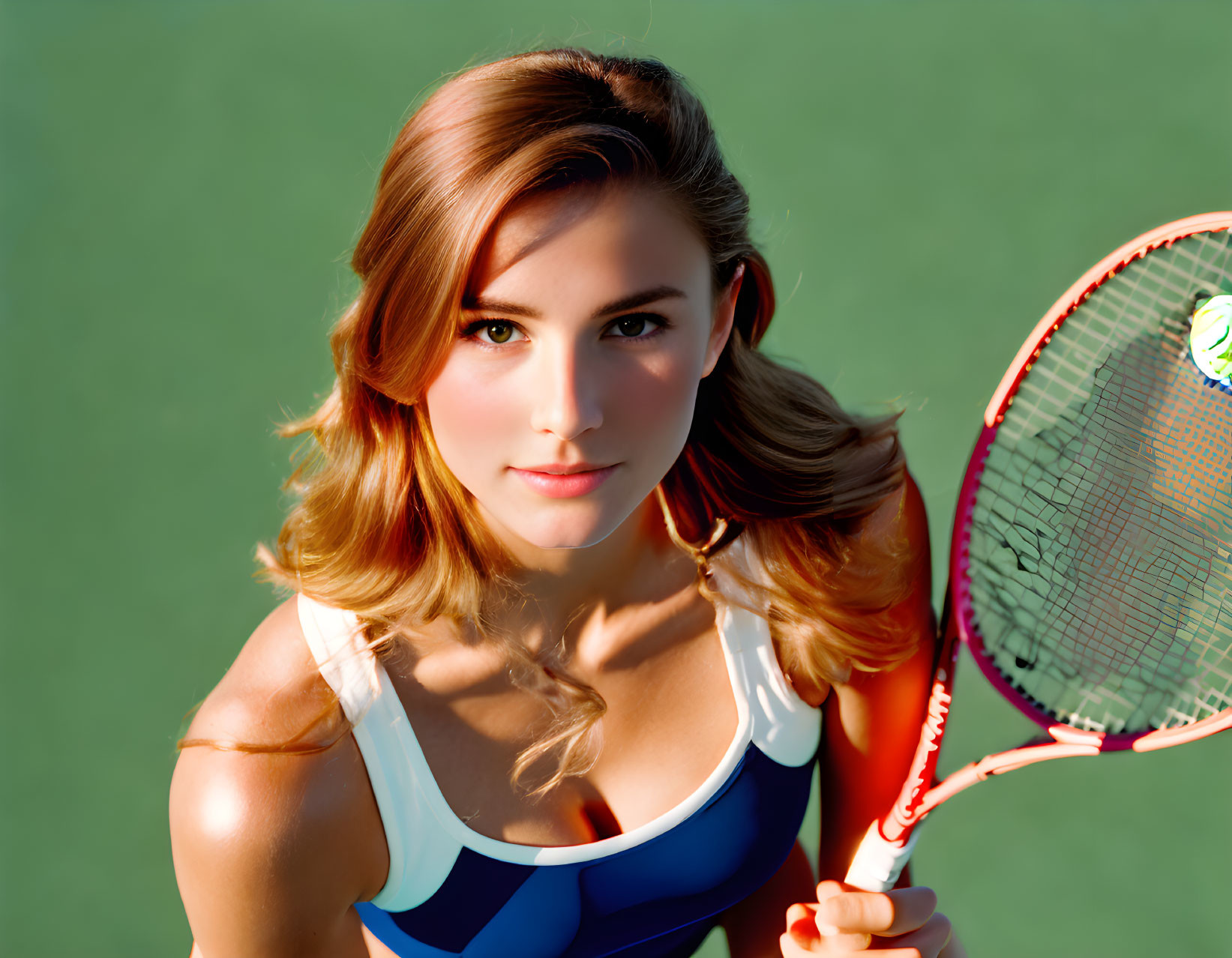 A beautiful tennis player