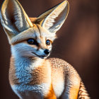 Fennec Fox Close-Up with Large Ears and Attentive Eyes