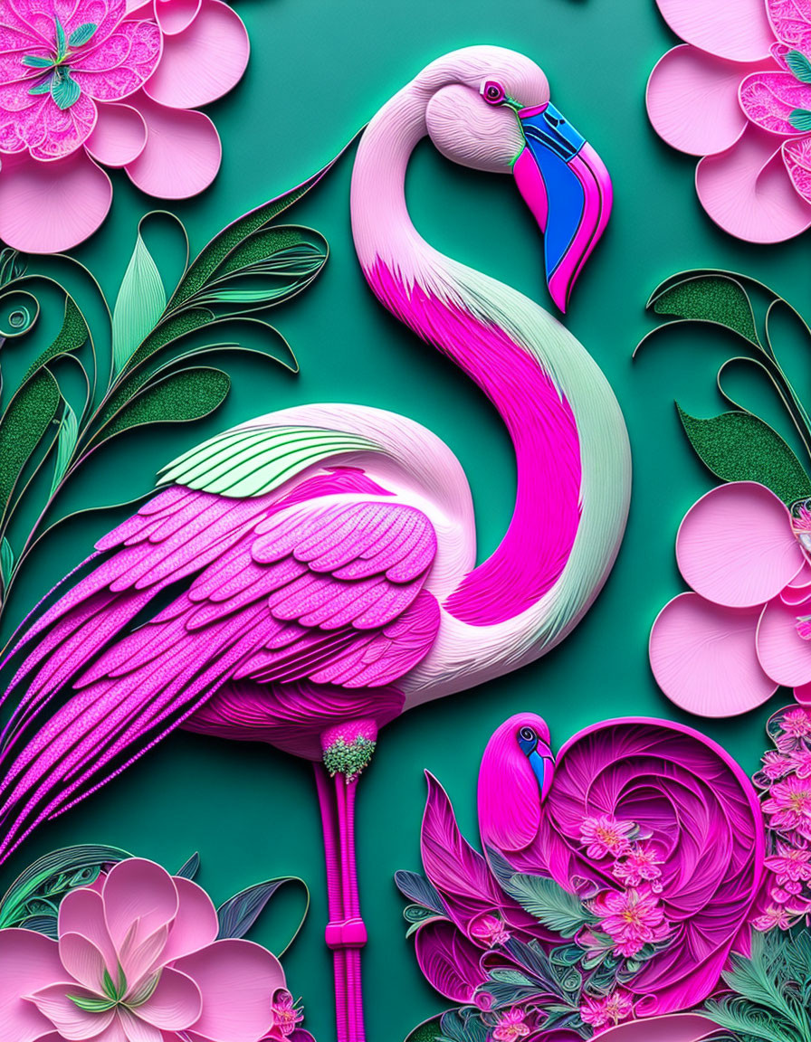 Pink flamingo