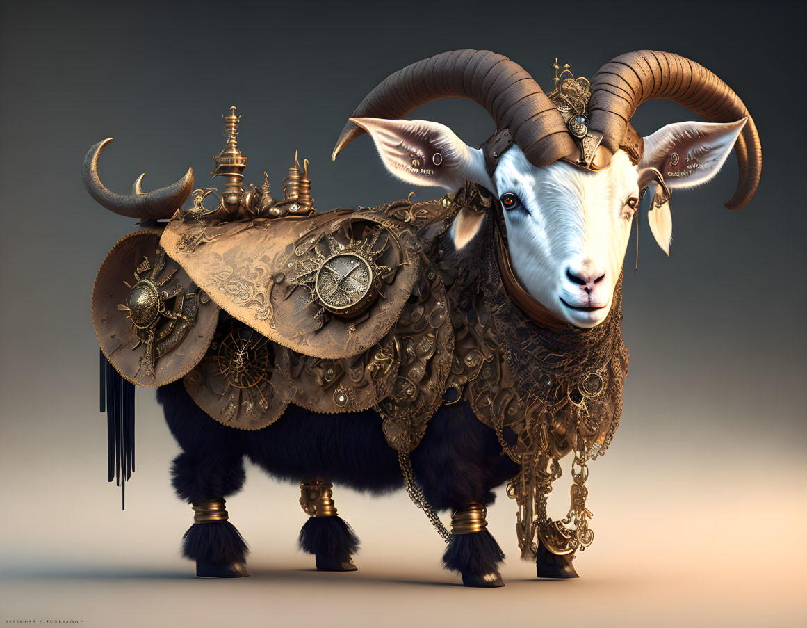 Steampunk goat