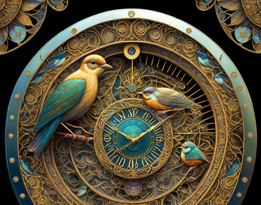 Whimsical Elegance: A Colorful Clock Design