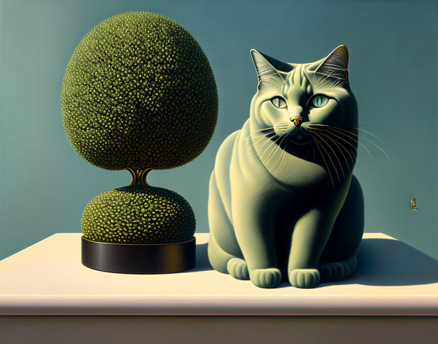 Topiary with Cat