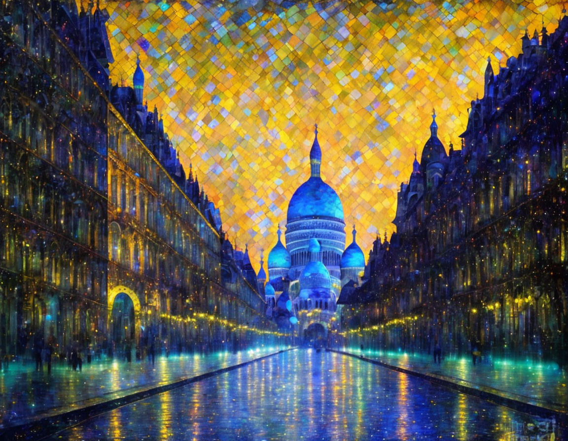 Illuminated Sacré-Coeur