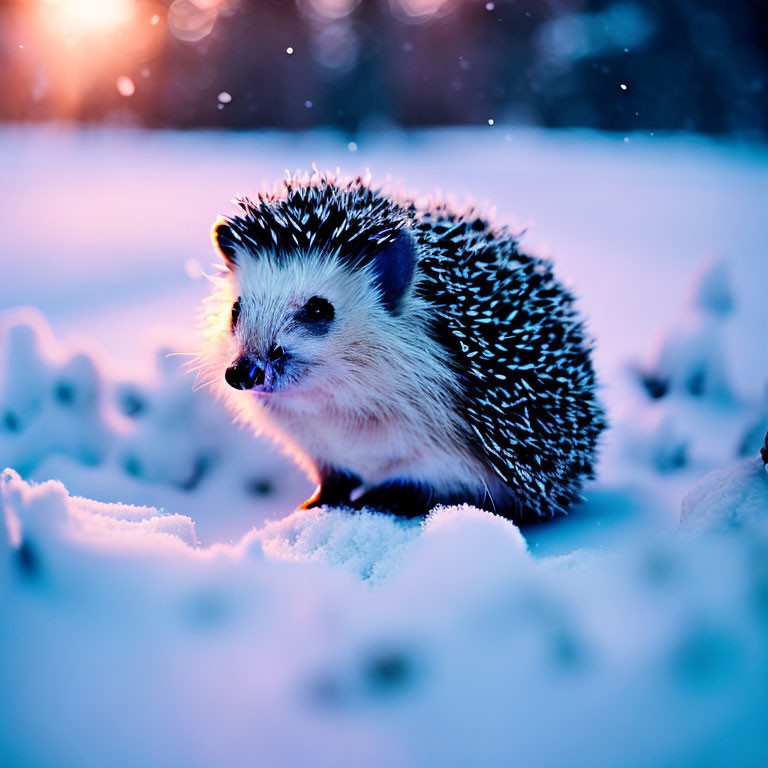 Cute baby hedgehog