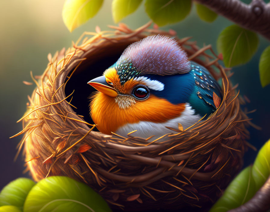 Nest baby bird