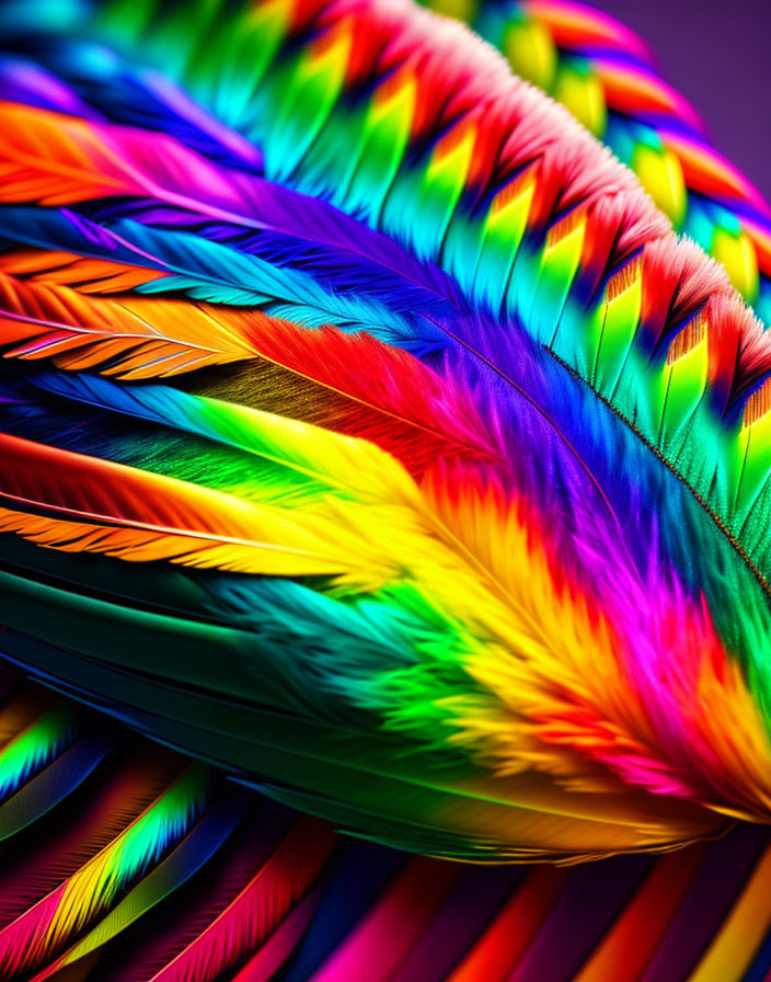 Rainbow Feather