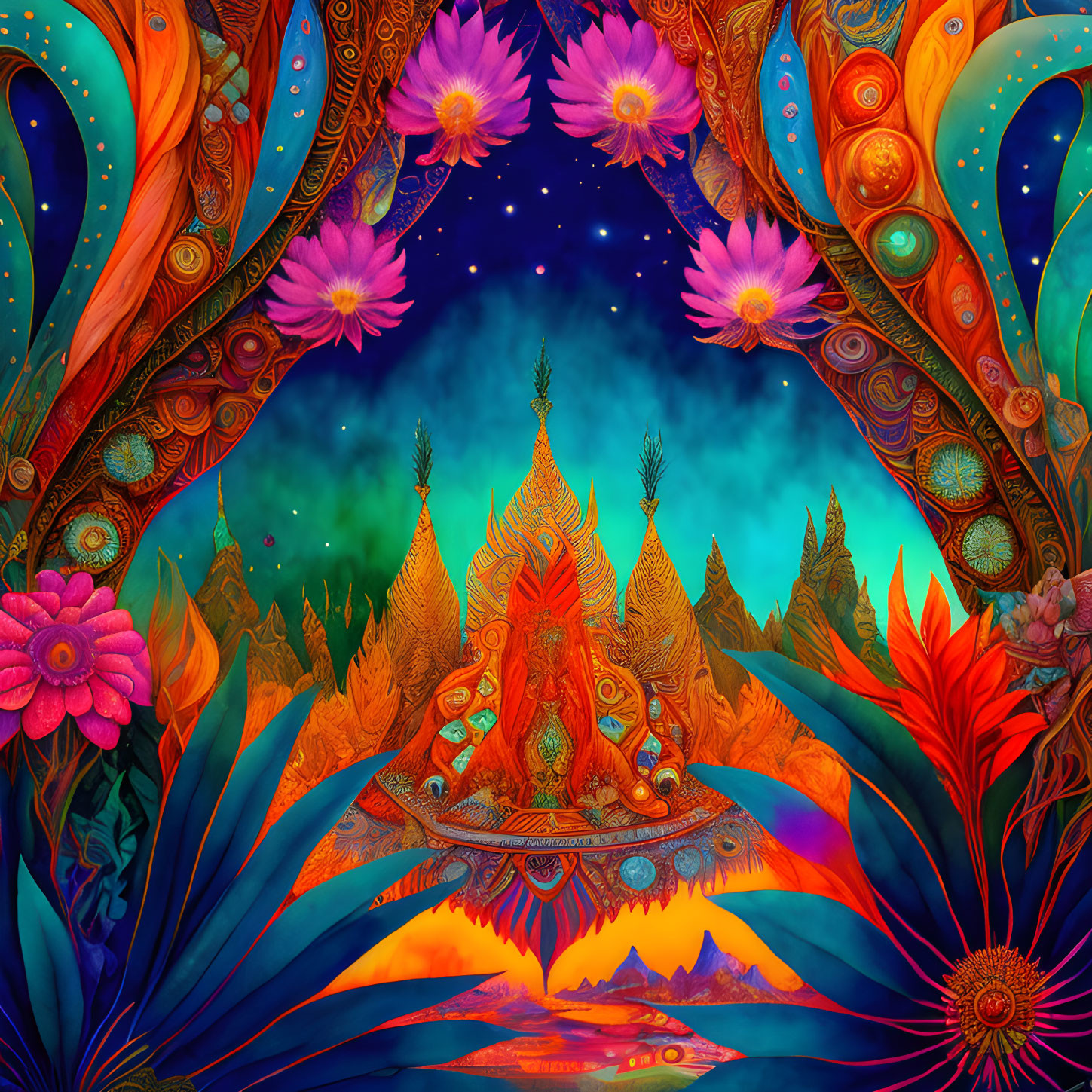 Psychedelic landscape