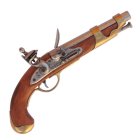 Fantasy Flintlock Pistol with Golden and Red Accents